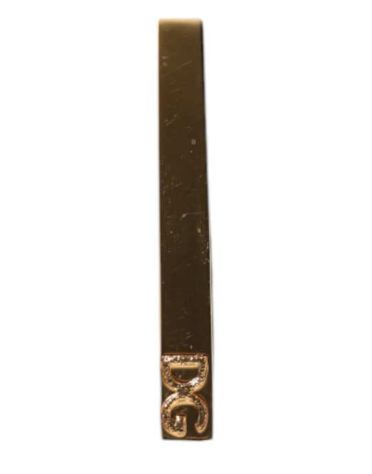 Dolce & Gabbana Goldton Messing Logo Krawattenklammer Bar