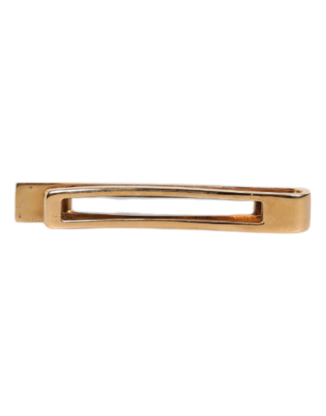 Dolce & Gabbana Schwarzer Saphir Gold-Ton Messing Krawattenklammer Bar