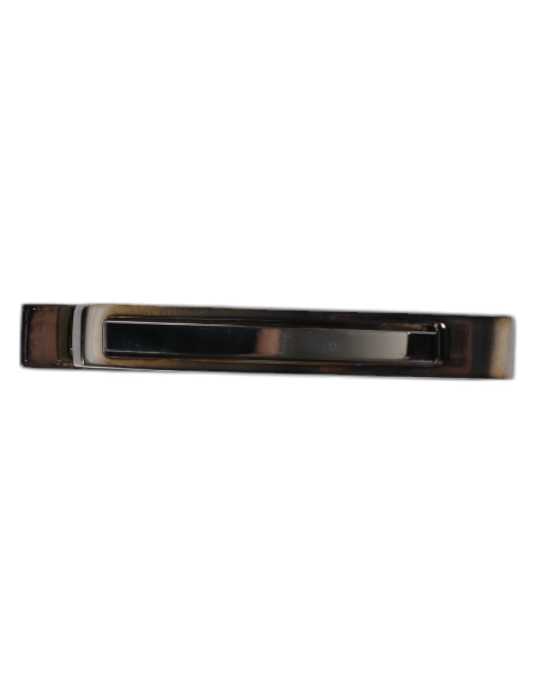 Dolce & Gabbana Schwarzer Ton Messing Logo gebrandmarkt Krawattenklammer Bar