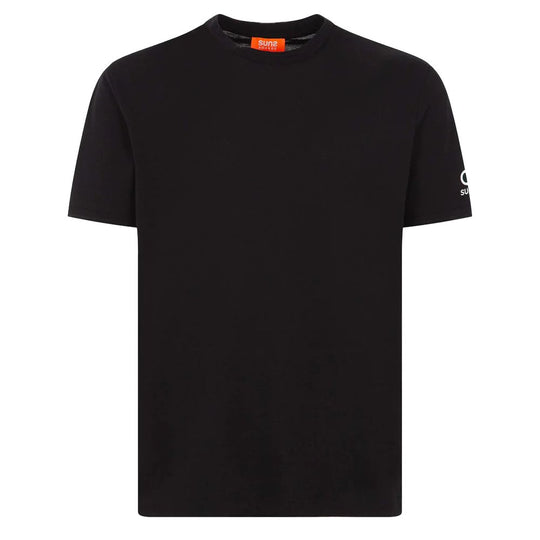 Suns Schwarzes T-Shirt aus Baumwolle