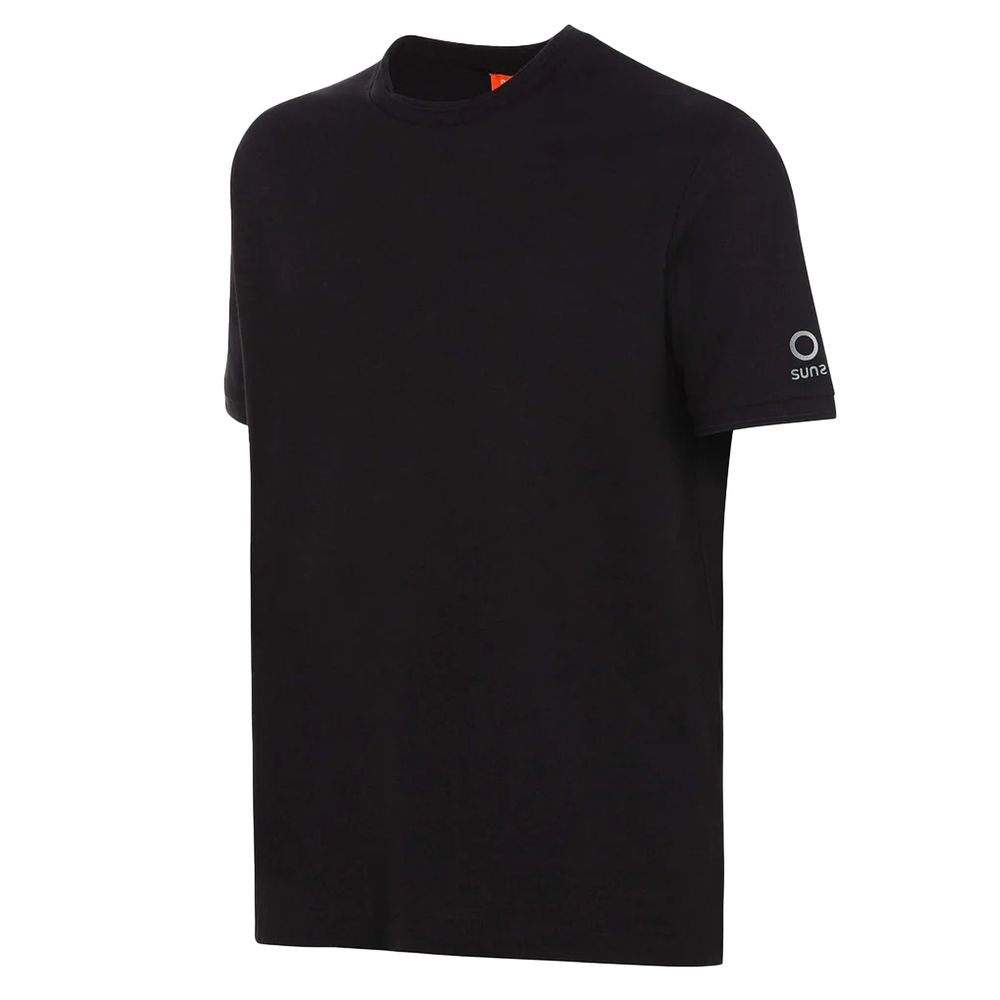 Suns Schwarzes T-Shirt aus Baumwolle