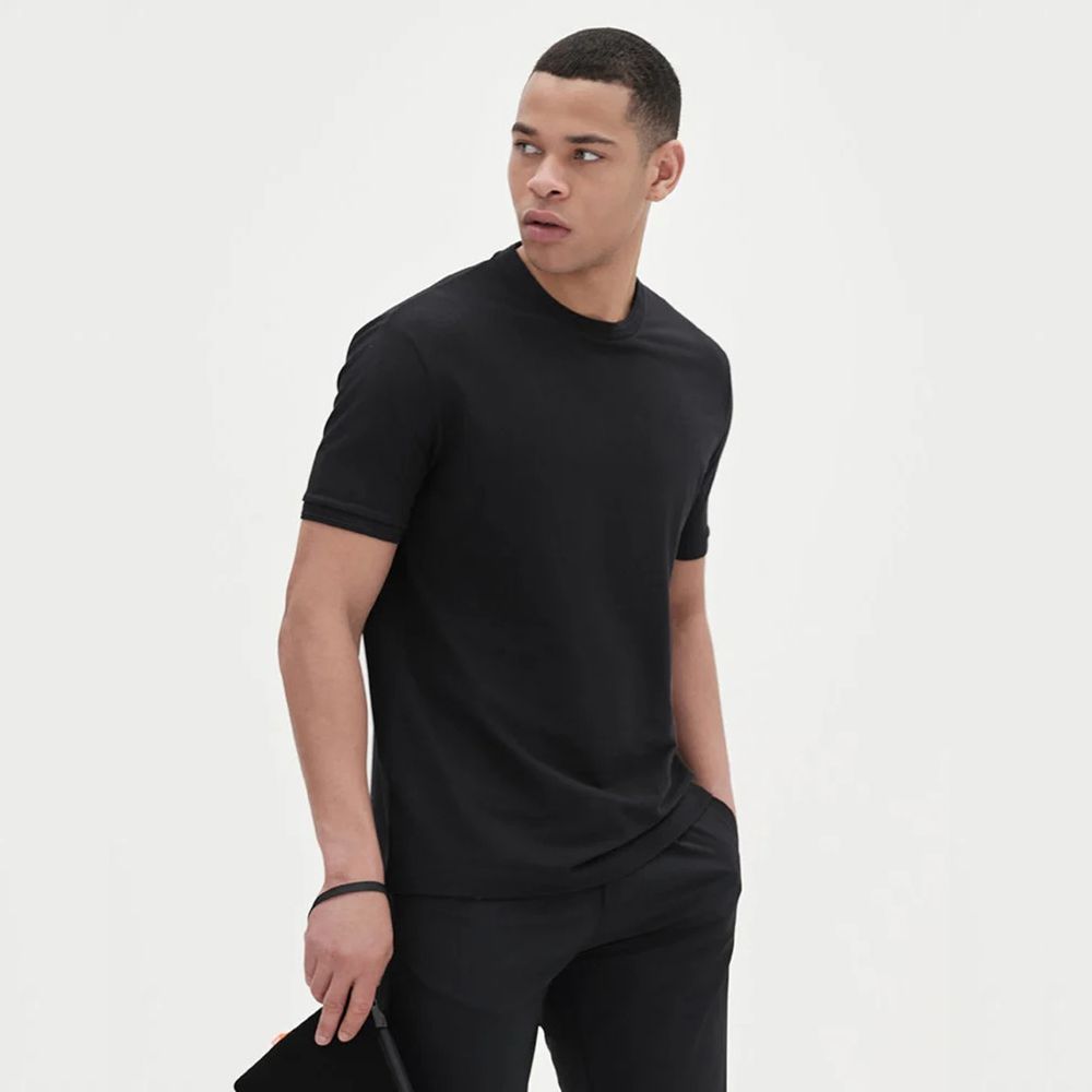 Suns Schwarzes T-Shirt aus Baumwolle