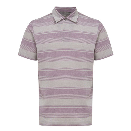 Canali Graues Baumwoll-Poloshirt