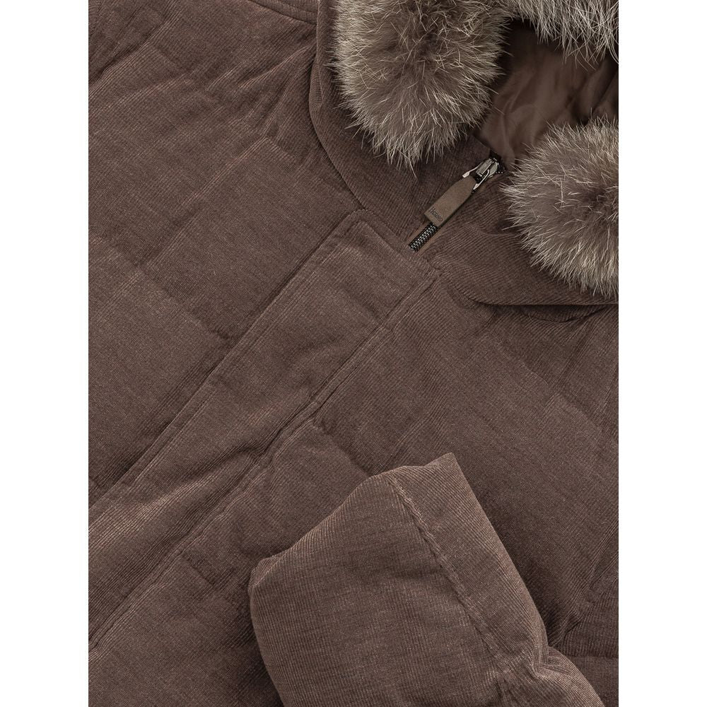 Herno Braune Baumwolljacken &amp