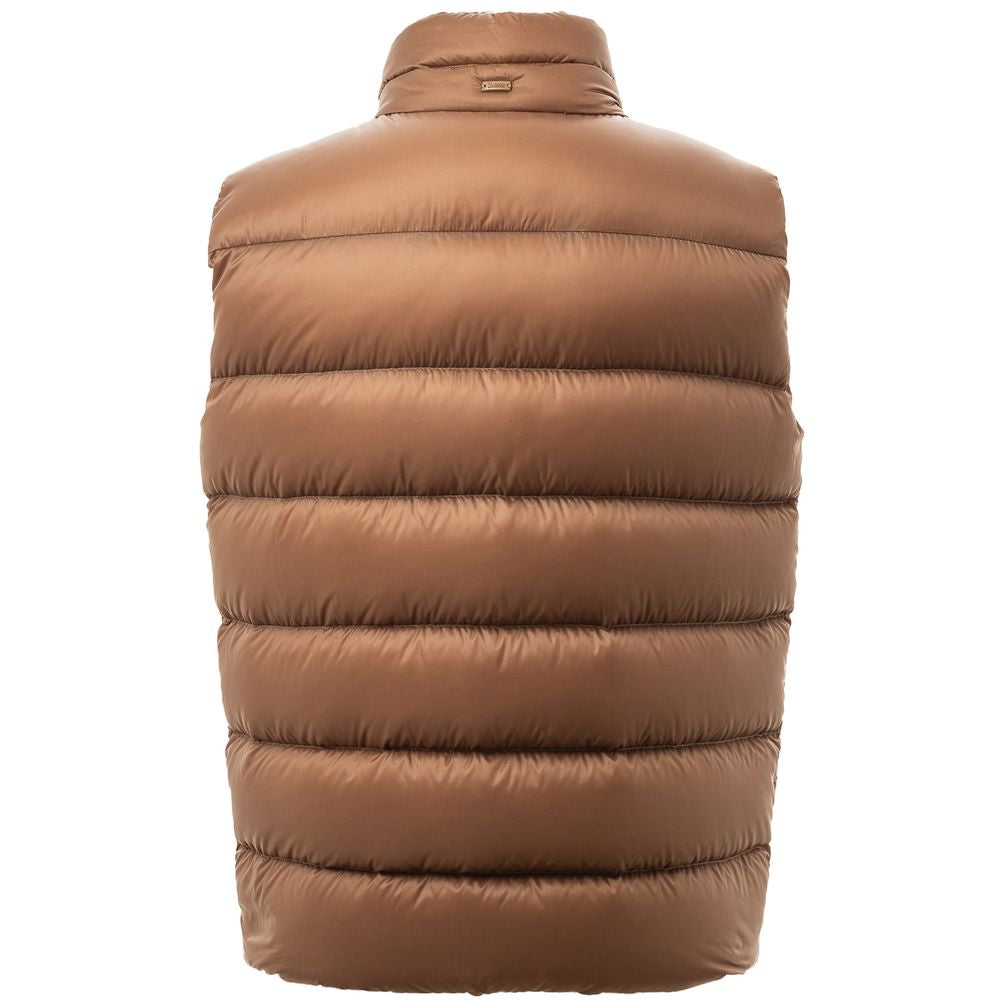 Herno Braune Polyamid Sleveless Jacke