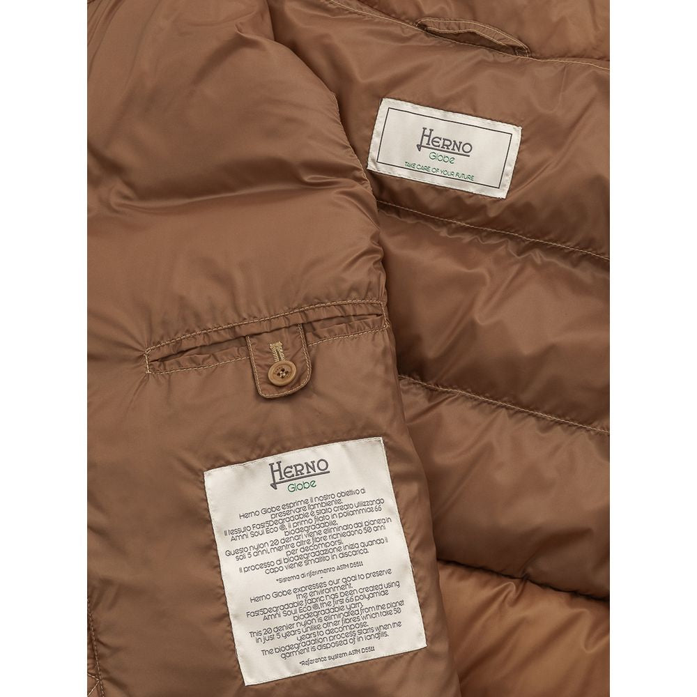 Herno Braune Polyamid Sleveless Jacke