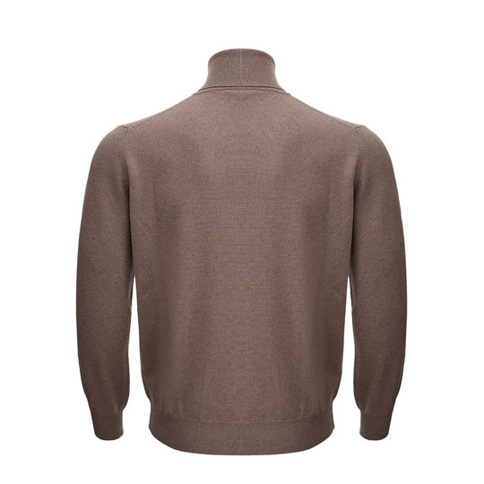 KANGRA Brauner Wollpullover