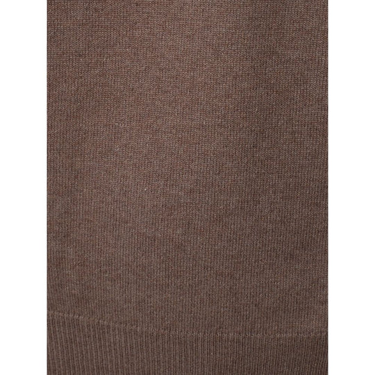 KANGRA Brauner Wollpullover