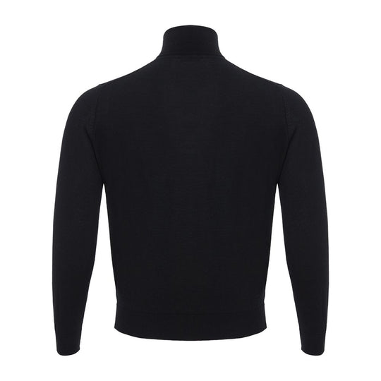 Colombo Italienischer Kaschmir-Luxus-Pullover Schwarz