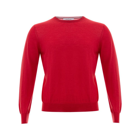 Gran Sasso Eleganter Pullover aus roter Wolle für Männer
