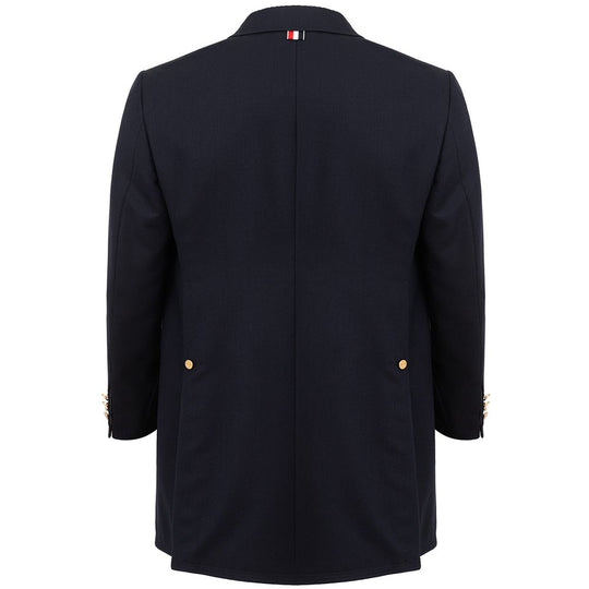 Thom Browne Elegante Wolljacke in Signature Blue