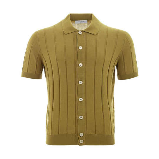 Gran Sasso Elegantes T-Shirt aus grüner Baumwolle für Männer