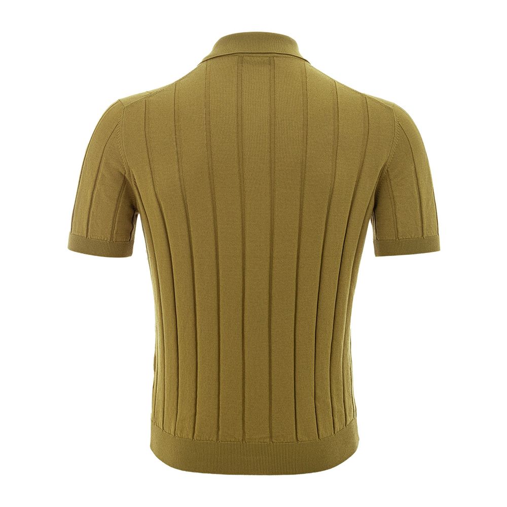 Gran Sasso Elegantes T-Shirt aus grüner Baumwolle für Männer