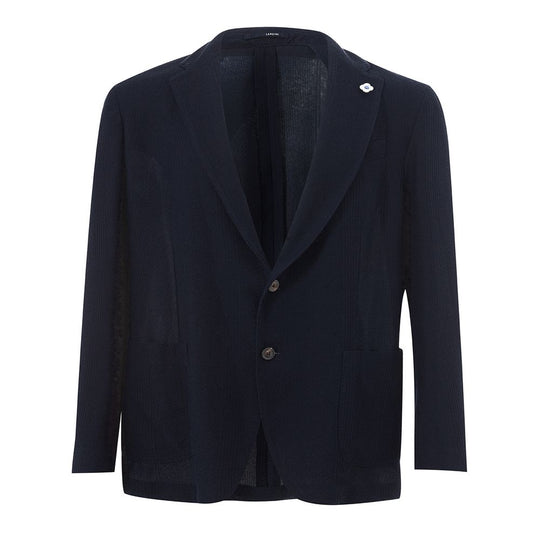 Lardini Blauer Baumwollblazer