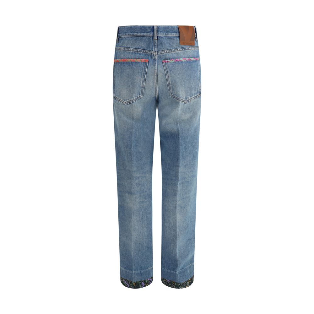 Valentino Jeans mit Blumendetails