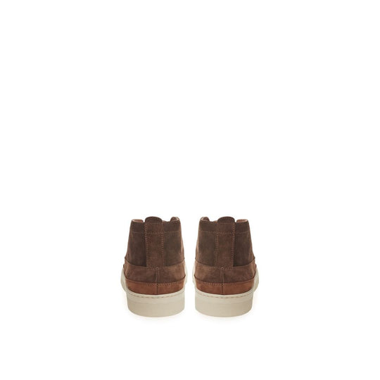 Lardini Elegante Wildleder-Sneakers in sattem Braun