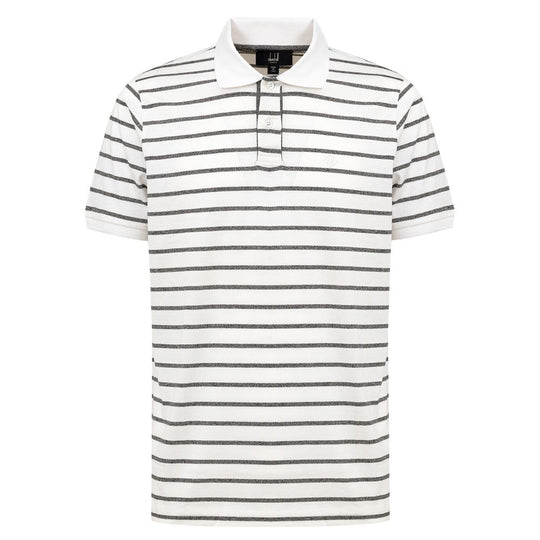 Dunhill Weißes Baumwoll-Poloshirt
