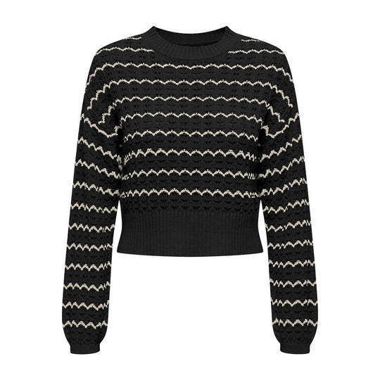 Only Schwarzer Baumwollpullover