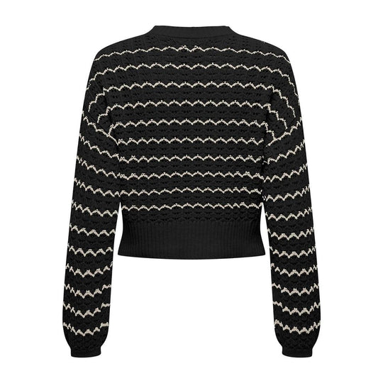 Only Schwarzer Baumwollpullover