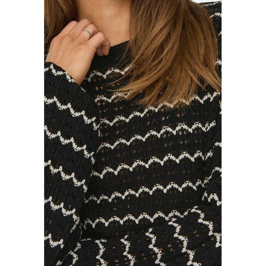 Only Schwarzer Baumwollpullover