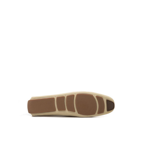 Bally Beige Leder Mokassin