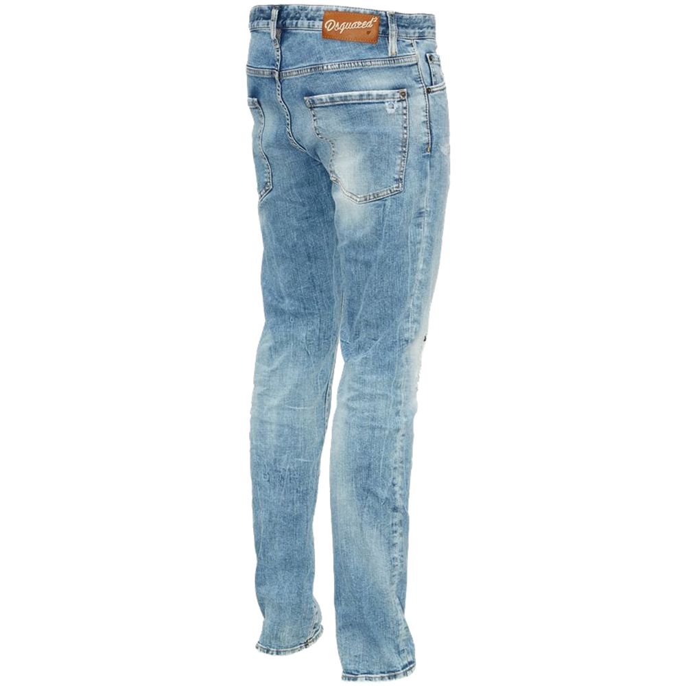 Dsquared² Blaue Baumwolle Herren Slim Fit Jeans