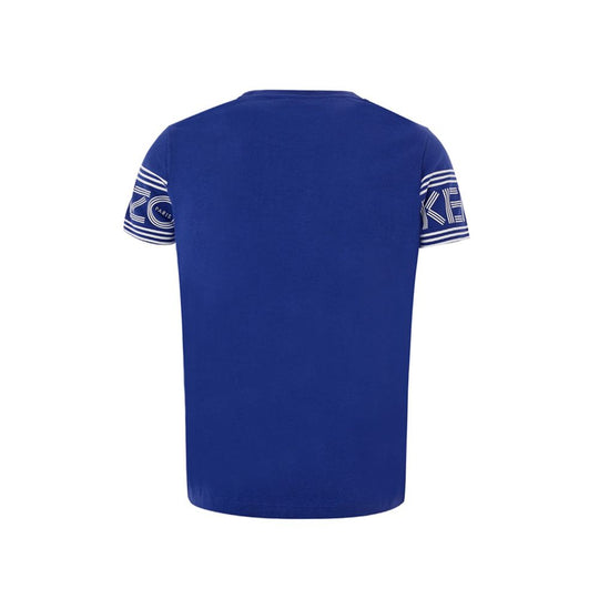 Kenzo Schickes blaues Baumwoll-T-Shirt für stilvollen Komfort