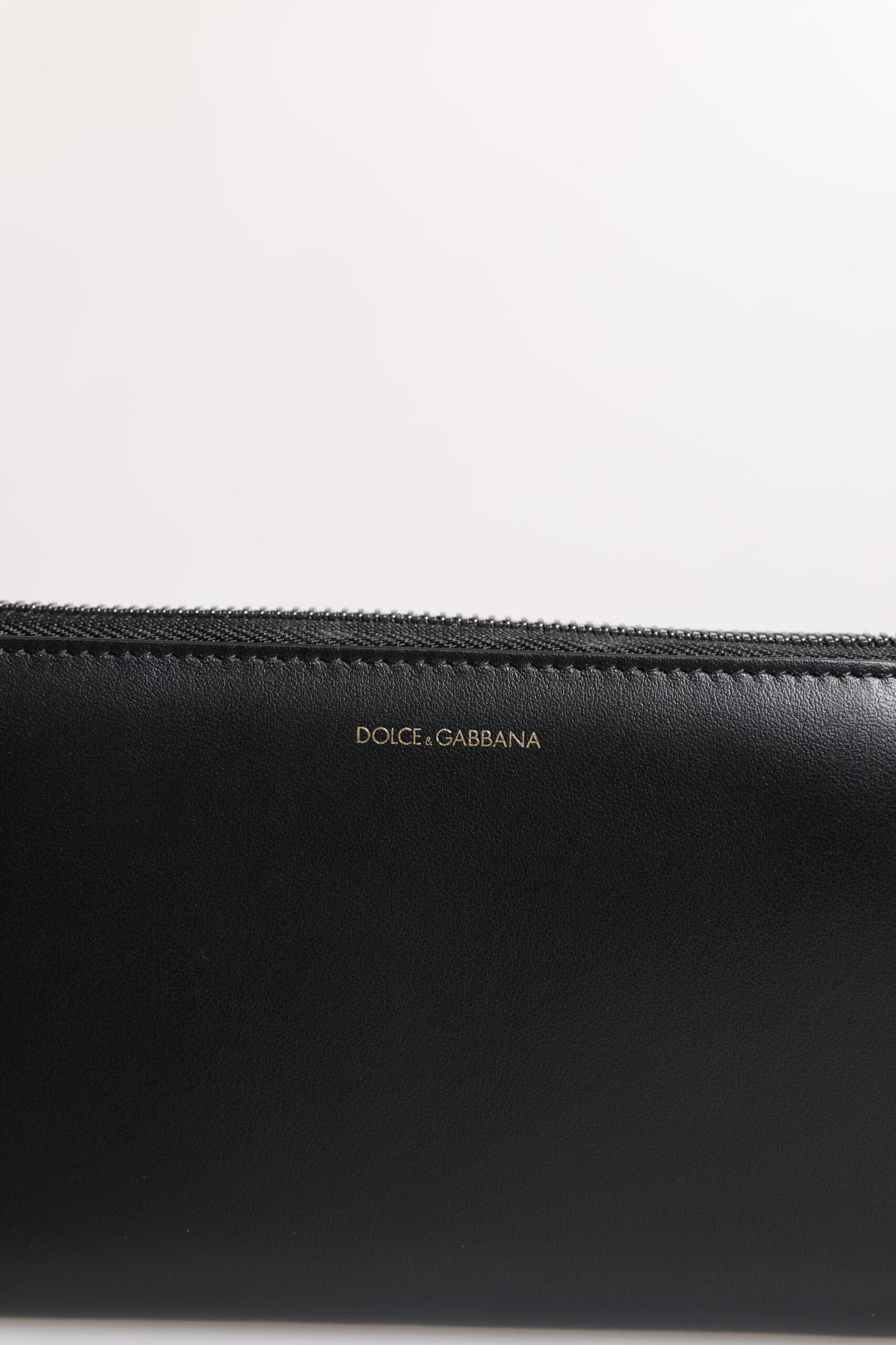 Dolce & Gabbana Schwarz-Blau Exotisches Leder Geprägte Kontinental Brieftasche
