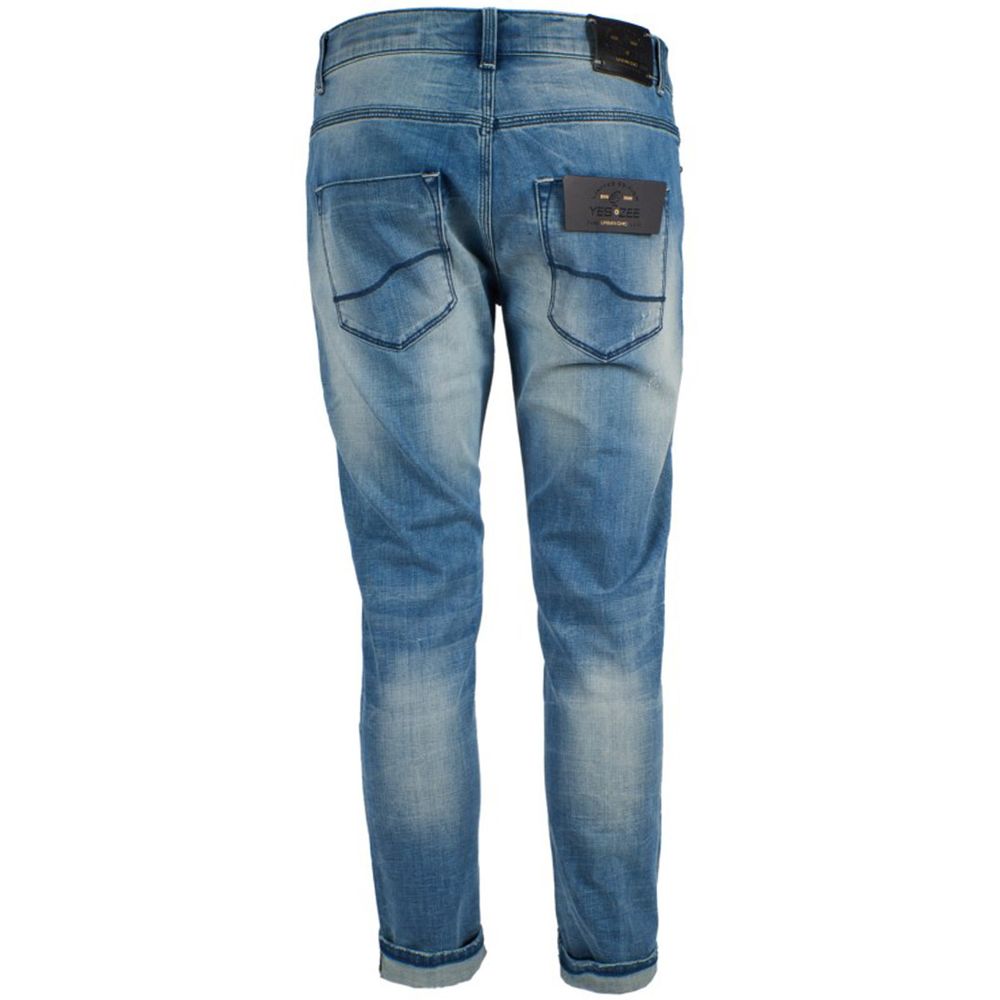 Yes Zee Blaue Baumwolle Herren Slim Fit Jeans