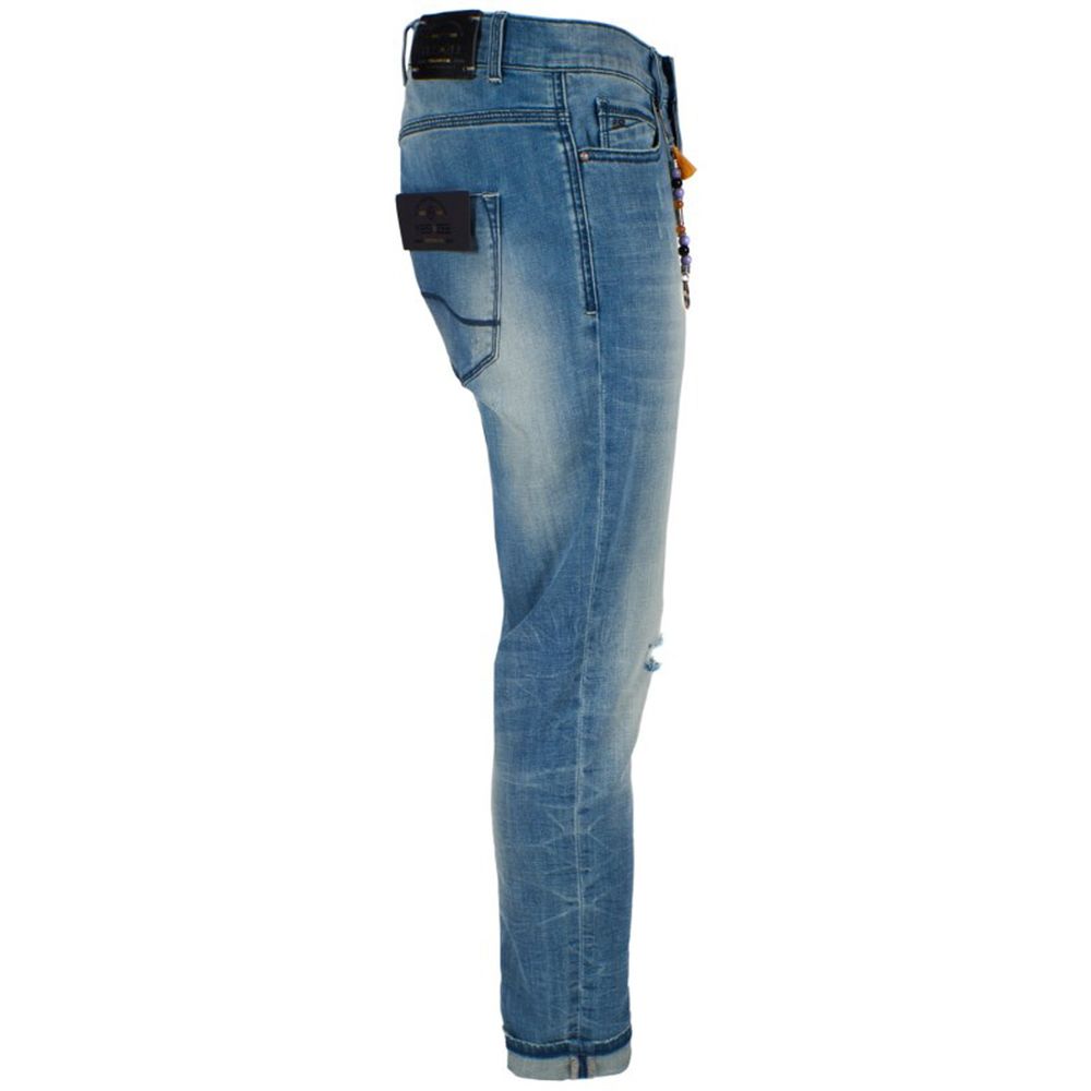Yes Zee Blaue Baumwolle Herren Slim Fit Jeans