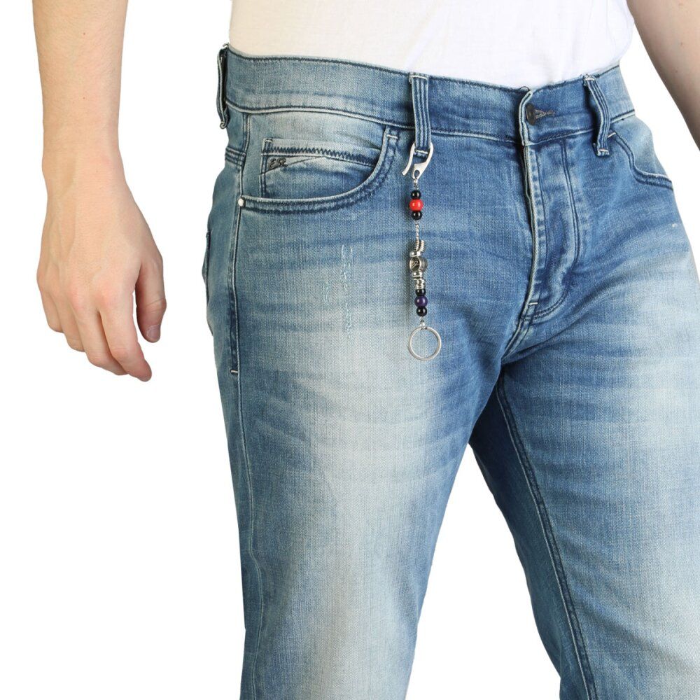 Yes Zee Blaue Baumwolle Herren Slim Fit Jeans