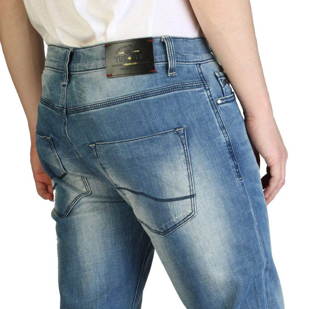 Yes Zee Blaue Baumwolle Herren Slim Fit Jeans