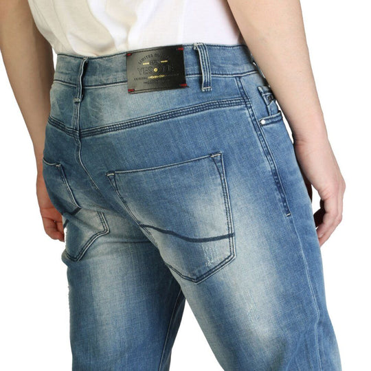 Yes Zee Blaue Baumwolle Herren Slim Fit Jeans