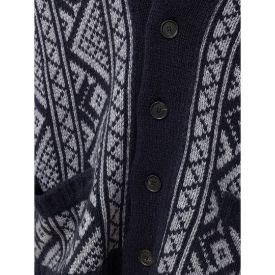 Cruciani Bicolor Kaschmir-Strickjacke