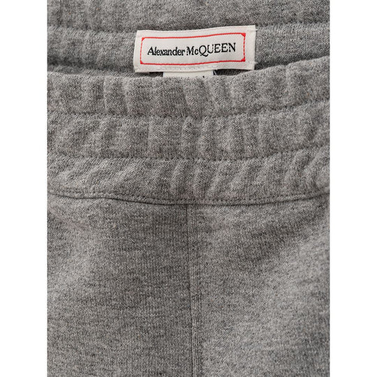Alexander McQueen Schicke graue Hose aus Baumwollmischung