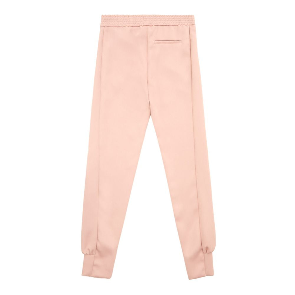 Lardini Elegante rosa Polyesterhosen für Frauen