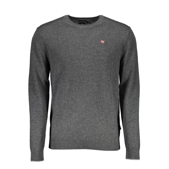 Napapijri Grauer Pullover aus Wolle für Männer