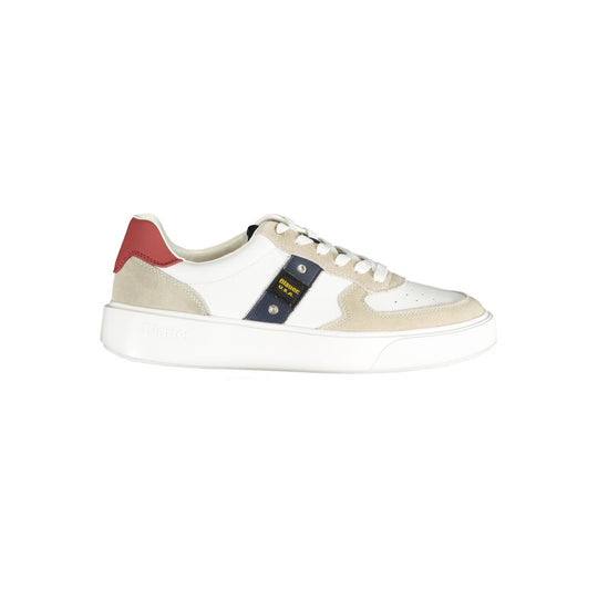 Blauer Weißes Polyethylen Herren Sneaker