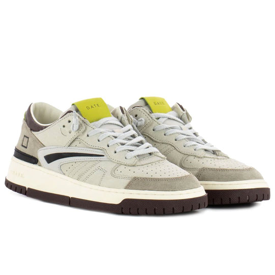 D.A.T.E Beige Leder Sneaker