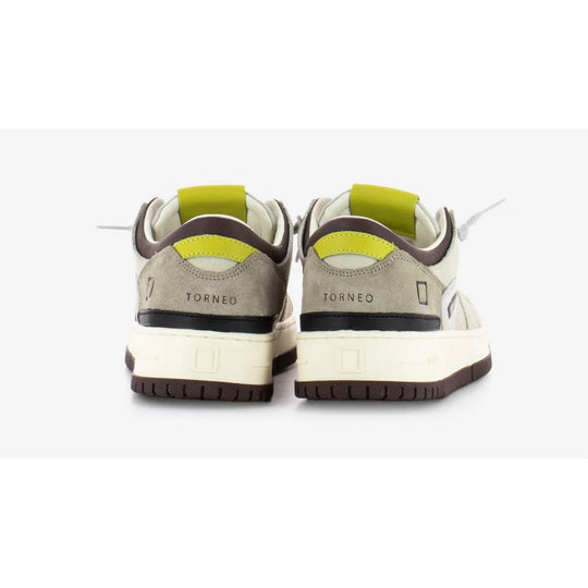 D.A.T.E Beige Leder Sneaker