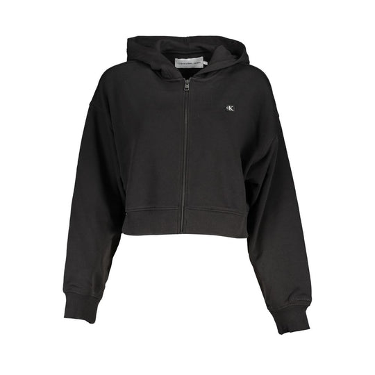 Calvin Klein Schwarzer Baumwollpullover für Frauen