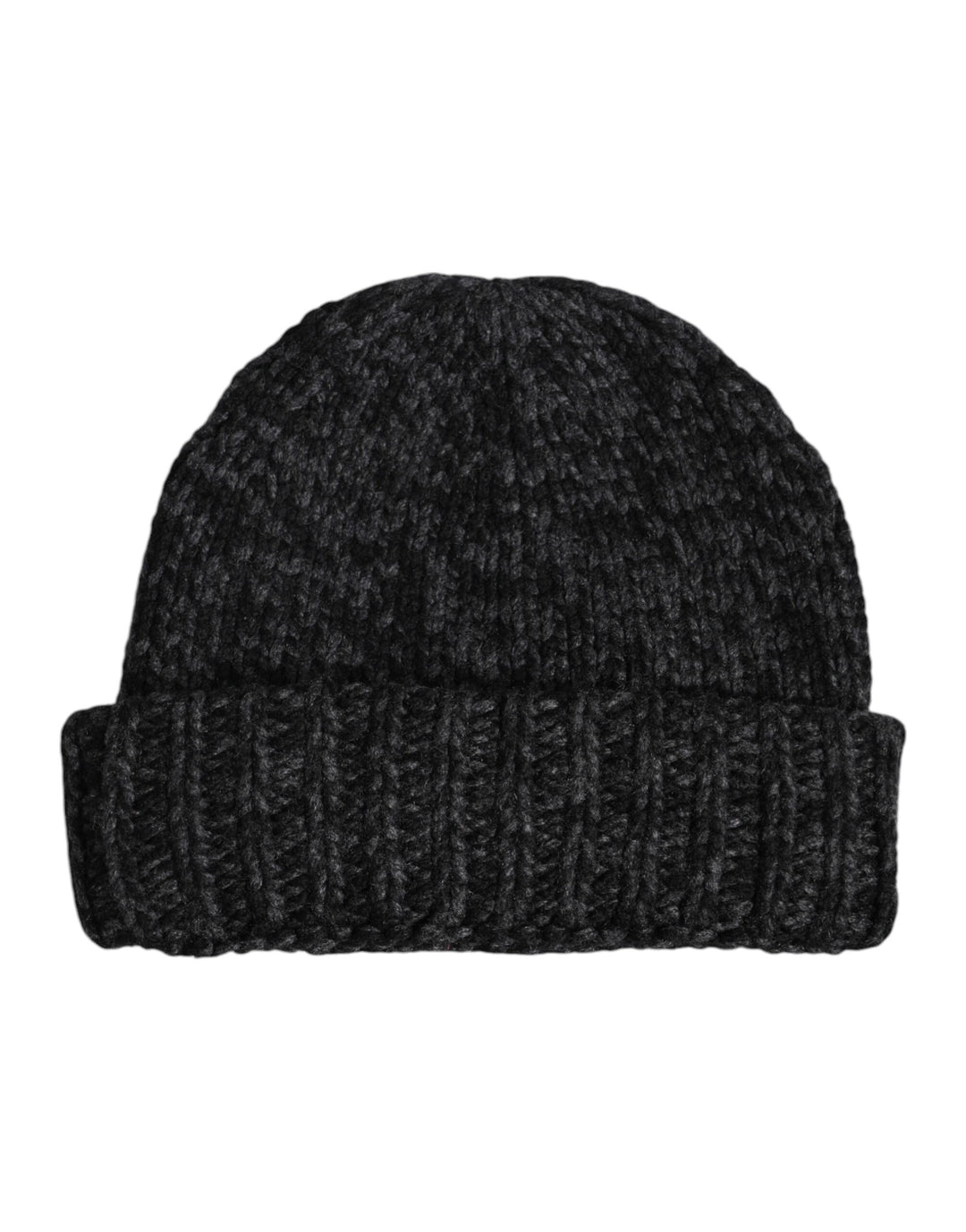 Dolce & Gabbana Graue Kaschmir-Strickmütze Winter Beanie