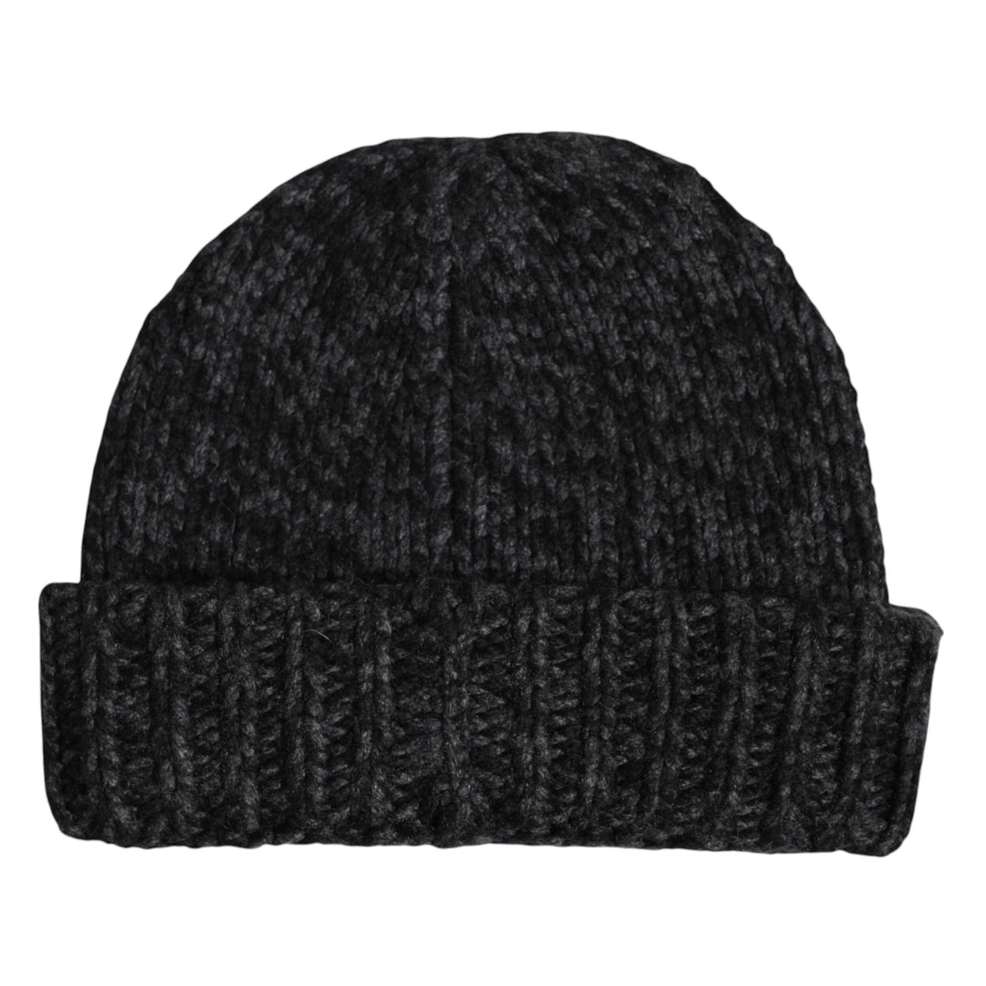 Dolce & Gabbana Graue Kaschmir-Strickmütze Winter Beanie