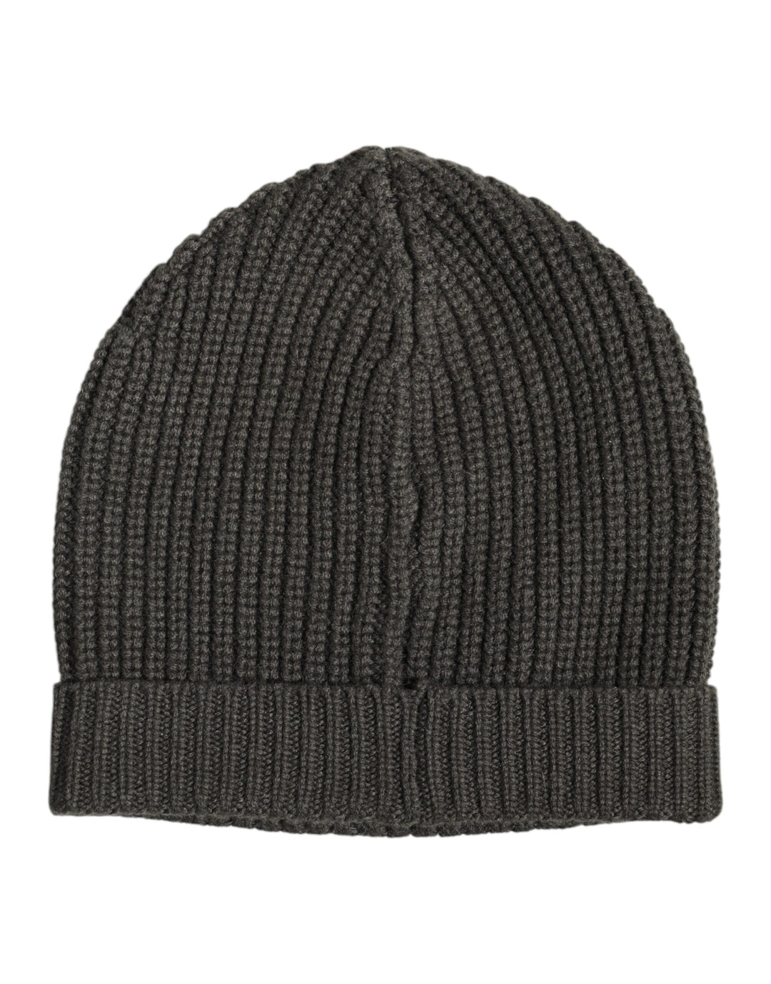 Dolce & Gabbana Dunkelgraue Kaschmir-Strickmütze Winter Beanie