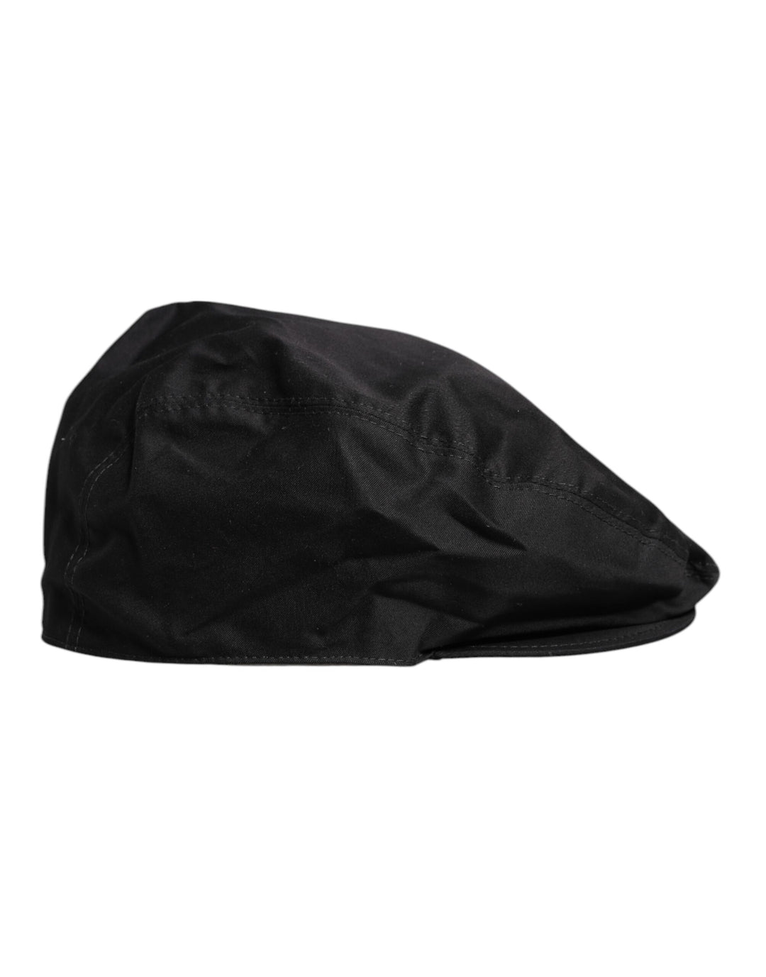 Dolce & Gabbana Schwarzer Baumwolle Newsboy Capello Cabbie Hut