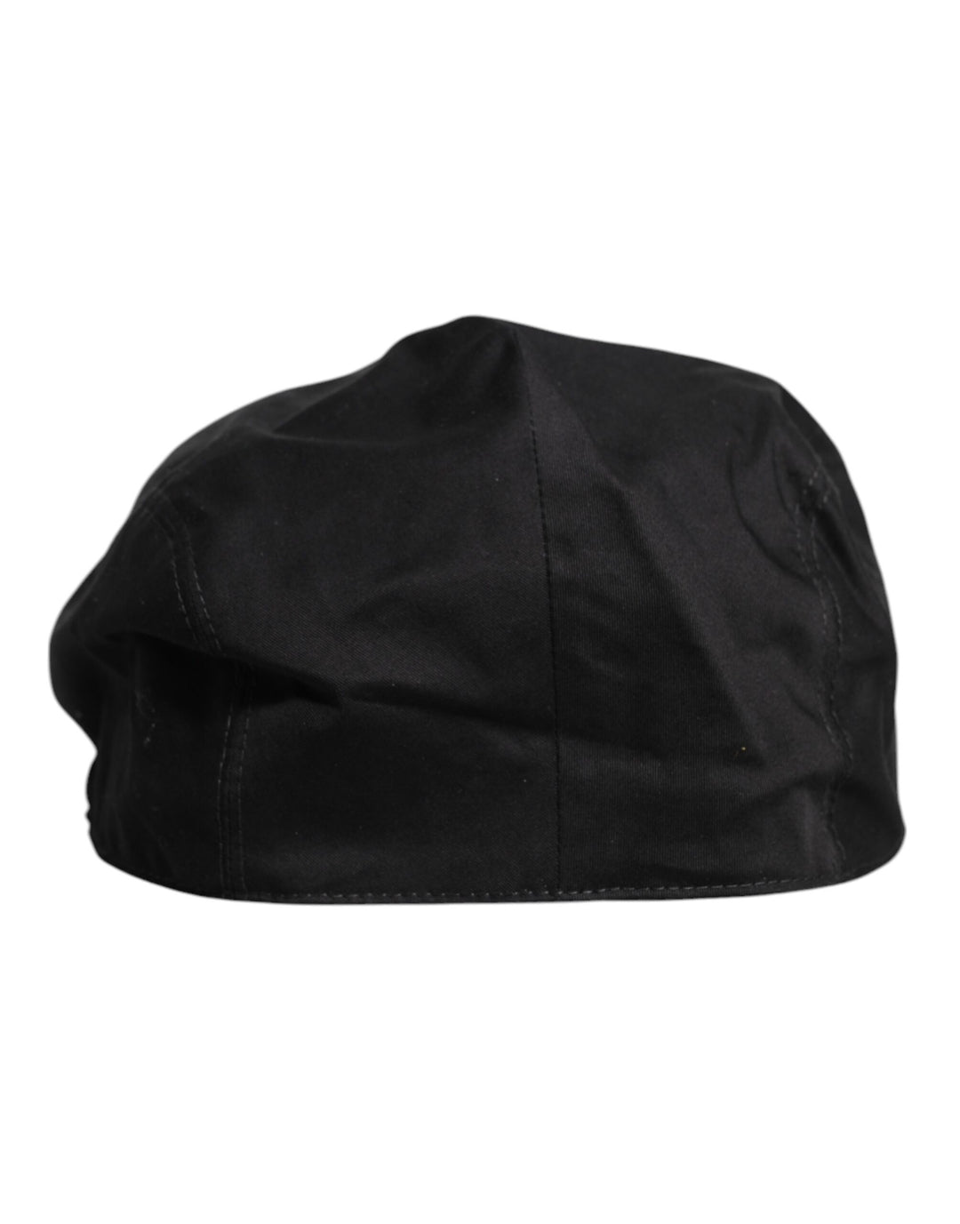 Dolce & Gabbana Schwarzer Baumwolle Newsboy Capello Cabbie Hut