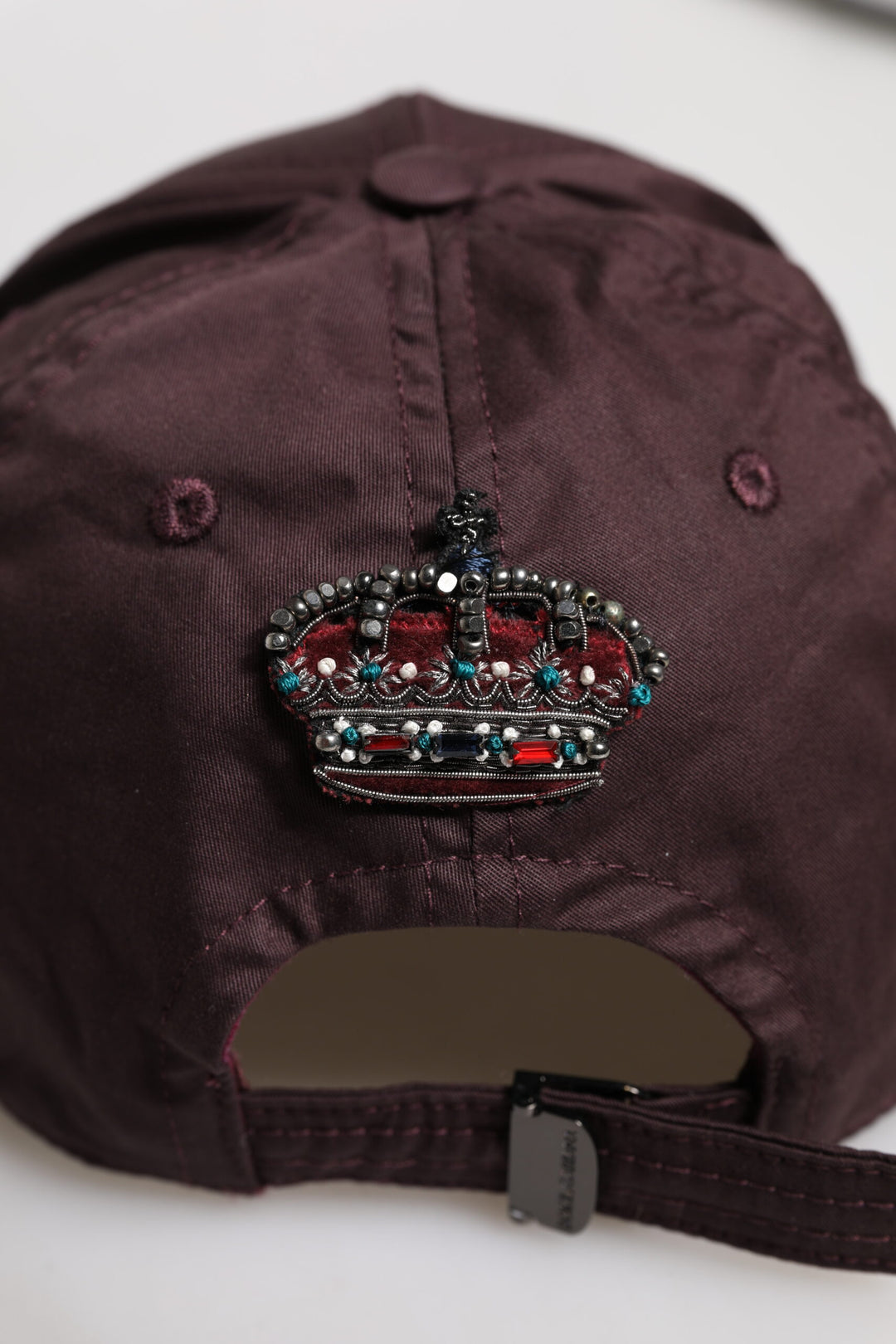 Dolce & Gabbana Braune Baumwolle DG Crown 6 Panels Baseball Cap