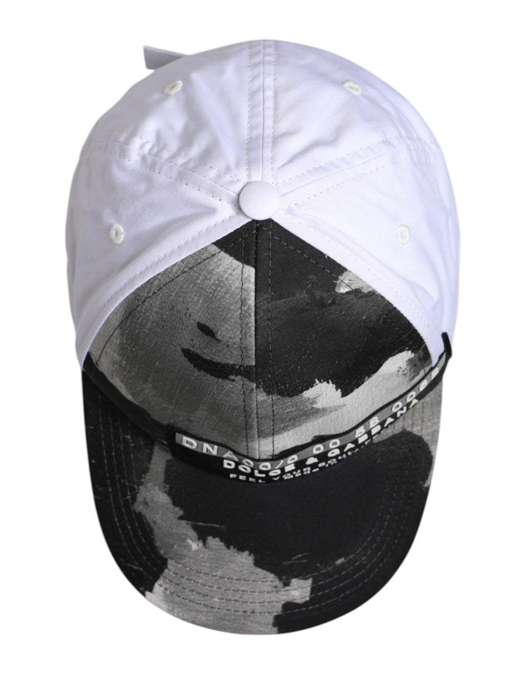 Dolce & Gabbana Weiß Grau Camouflage 6 Panels Baseballmütze