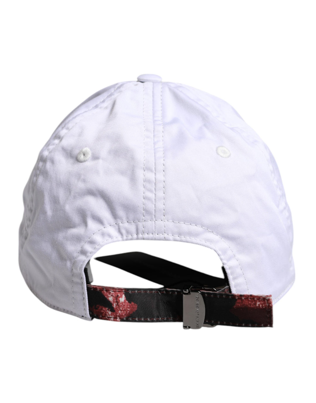 Dolce & Gabbana Weiße Camouflage Druck 6 Panels Baseballmütze