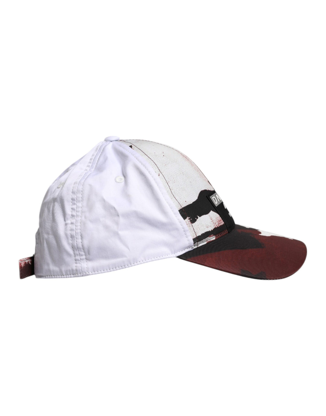 Dolce & Gabbana Weiße Camouflage Druck 6 Panels Baseballmütze